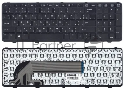 Клавиатура для ноутбука HP ProBook 450 G1 470 G1 черная с рамкой