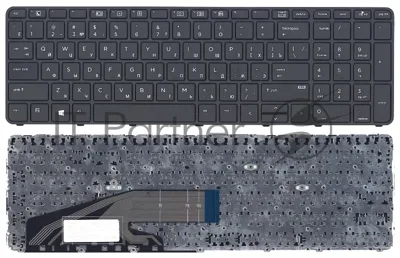 Клавиатура для ноутбука HP ProBook 450 G3 455 G3 470 G3 черная с рамкой