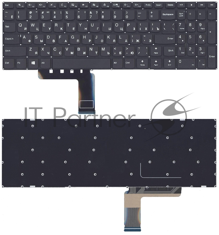 Клавиатура для ноутбука Lenovo IdeaPad 310-15ISK черная