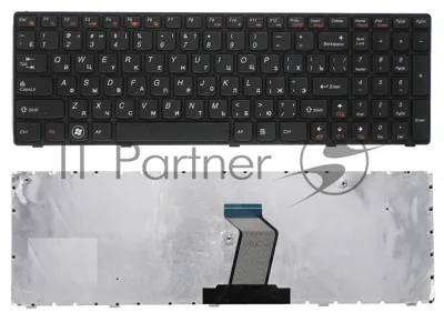 Клавиатура для ноутбука Lenovo IdeaPad Z560 Z565 G570 G770 черная с рамкой