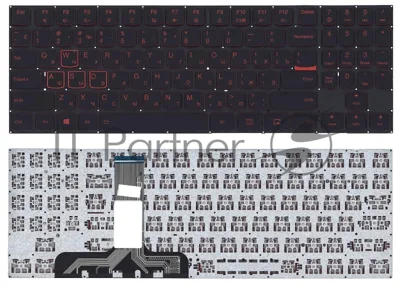 Клавиатура для ноутбука Lenovo Legion Y520 Y520-15IKB черная без рамки