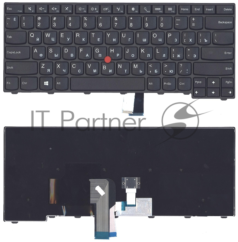 Клавиатура для ноутбука Lenovo ThinkPad T440 T440P T440S черная с указателем
