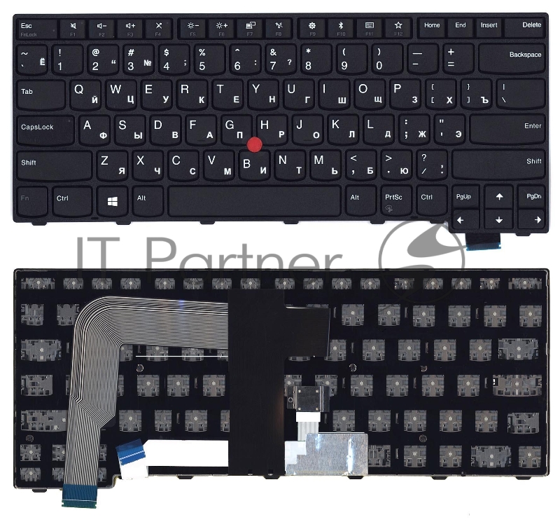 Клавиатура для ноутбука Lenovo Thinkpad T460S T470S черная без подсветки