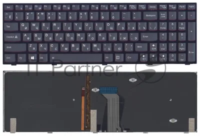 Клавиатура для ноутбука Lenovo Y500 Y500N Y500NT Y510P Y500NT-ISE черная с подсветкой
