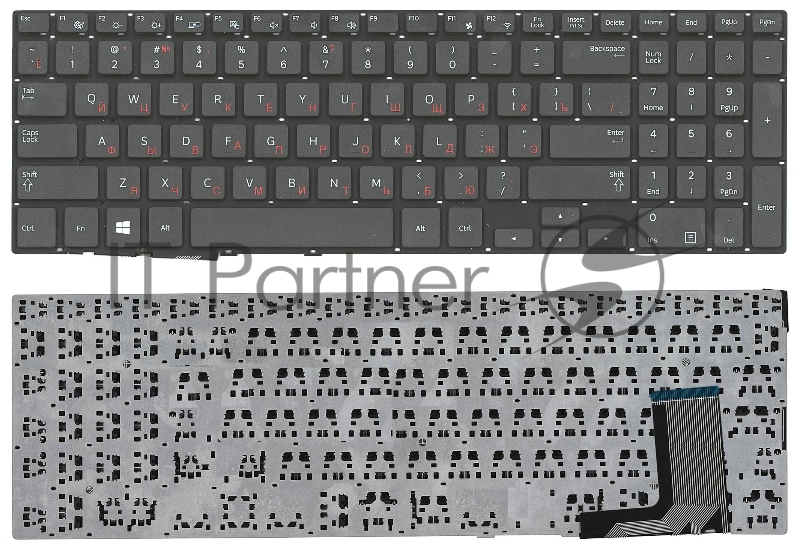Клавиатура для ноутбука Samsung NP370R5E NP510R5E черная
