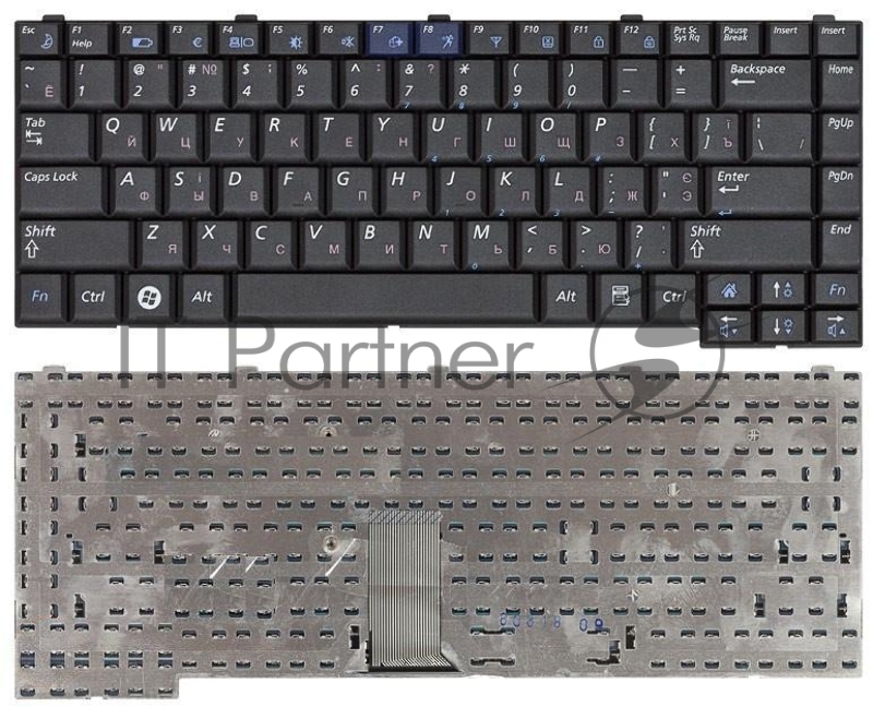 Клавиатура для ноутбука Samsung R510 R560 R60 R70 P510 P560 черная
