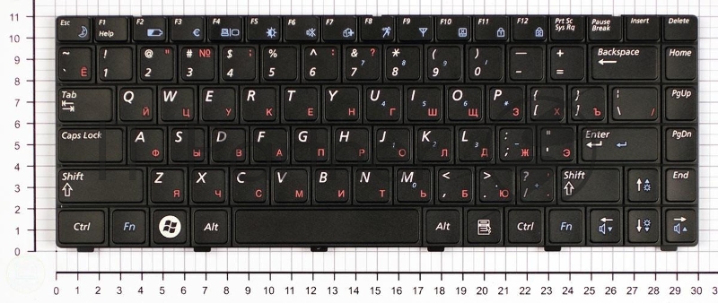 Клавиатура для ноутбука Samsung R518 R520 R522 черная