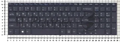 Клавиатура для ноутбука Sony FIT 15 SVF15 черная