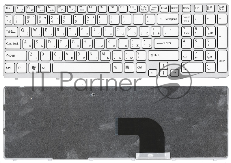 Клавиатура для ноутбука Sony Vaio SVE15 SVE1511V1R белый