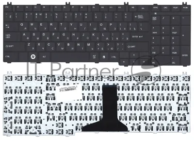Клавиатура для ноутбука Toshiba Satellite C650 C660 L650 L670 L750 L750D L755 L775 черная