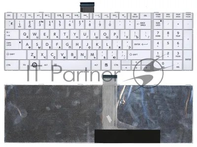 Клавиатура для ноутбука Toshiba Satellite C850 C855 C870 белый