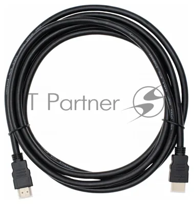 Кабель аудио-видео Cactus CS-HDMI.1.4-3 HDMI (m)/HDMI (m) 3м. позолоченные контакты черный