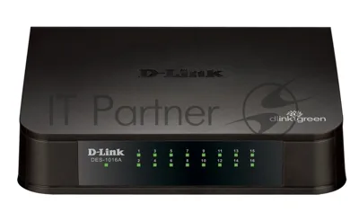 Коммутатор D-Link DES-1016A, 16×100 Мбит/с, неуправляемый