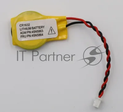 Батарейка CMOS CR1632 с коннектором, 3 В