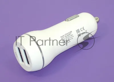 Автомобильное зарядное устройство AMPERIN CCW2USB USB 1 DC 5V/2.1A USB 2 5V/1A белый