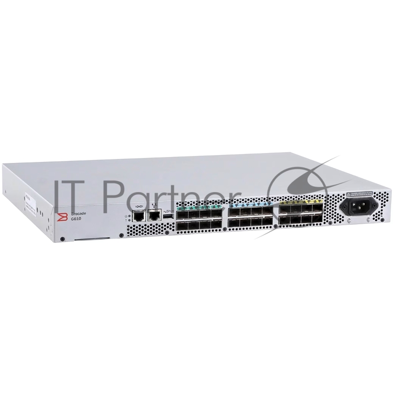 Коммутатор Brocade G610, 24×32 Гбит/с Fibre Channel, управляемый