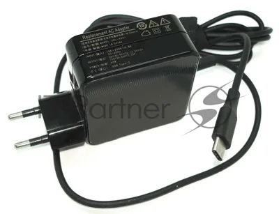 Блок питания (сетевой адаптер) ADL-45A1 5.V/3A, 9V/3A, 15V/3A, 20V/2.25A (Type-C) 45W REPLACEMENT OEM
