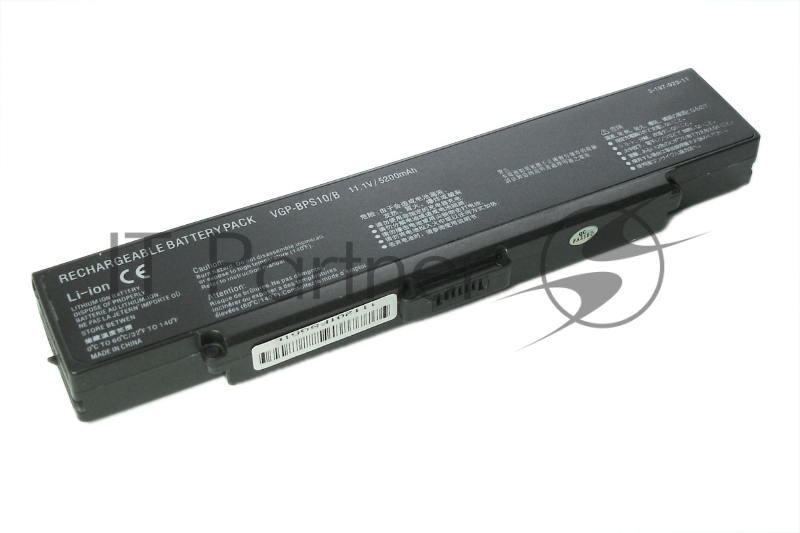 Аккумуляторная батарея для ноутбука Sony Vaio VGN-CR, AR, NR (VGP-BPS9) 5200mAh OEM черный