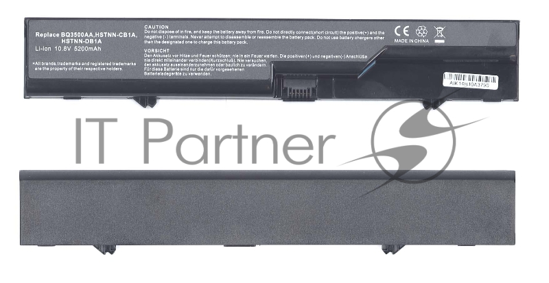 Аккумуляторная батарея для ноутбука HP Compaq 4320s 4420s 5200mAh OEM черный