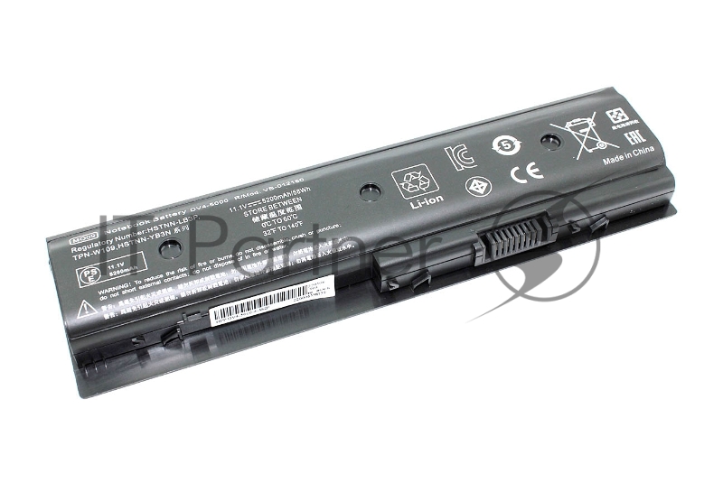 Аккумуляторная батарея для ноутбука HP DV6-7000 DV6-8000 (HSTNN-LB3N) 5200mAh OEM черный