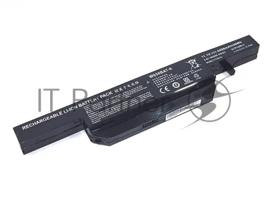 Аккумуляторная батарея для ноутбука Clevo W650-3S2P 11.1V 5200mAh OEM черный