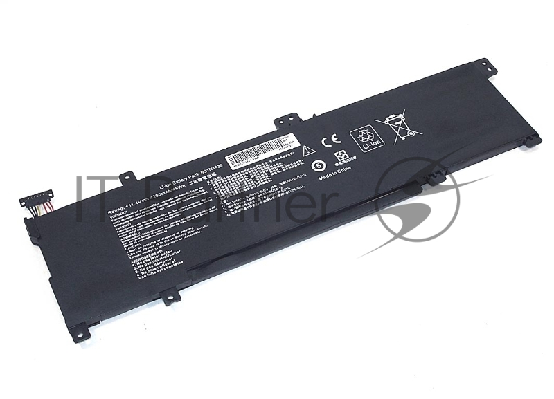 Аккумуляторная батарея для ноутбука Asus K501 11.4V 48Wh OEM черный