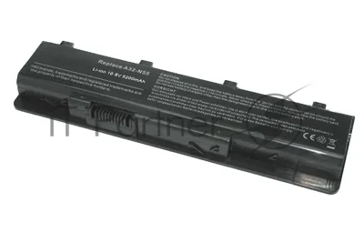 Аккумуляторная батарея для ноутбука Asus N45 10.8V-11.1V 5200mAh A32-N55 OEM черный