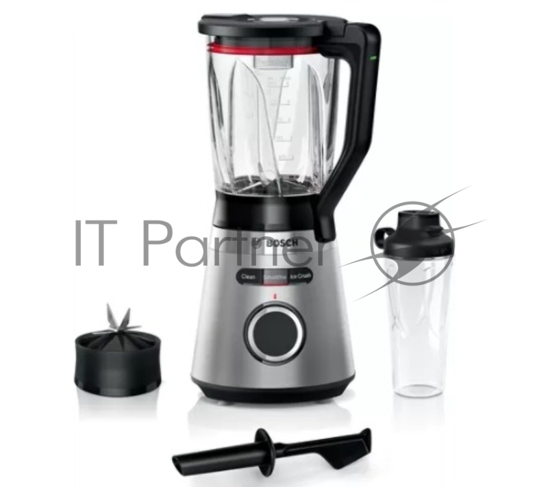 Блендер стационарный Bosch MMB6384M черный/нержавеющая сталь, 1200 Вт, 3 скорости