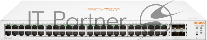 Коммутатор HPE Instant On 1830 48G 4SFP, 48×1 Гбит/с + 4×1 Гбит/с SFP, настраиваемый