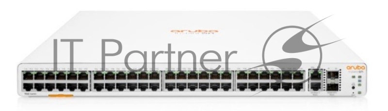 Коммутатор HPE Aruba Instant On 1960 48G 2x10G 2SFP+ 48PoE (JL809A), 48×1 Гбит/с PoE + 2×10 Гбит/с RJ-45 + 2×10 Гбит/с SFP+, управляемый