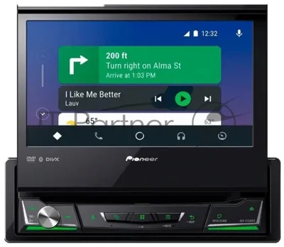 Автомагнитола Pioneer AVH-Z7250BT, 1 DIN, CD, Bluetooth, USB Type-A, AUX, CarPlay, пульт ДУ, съёмная панель