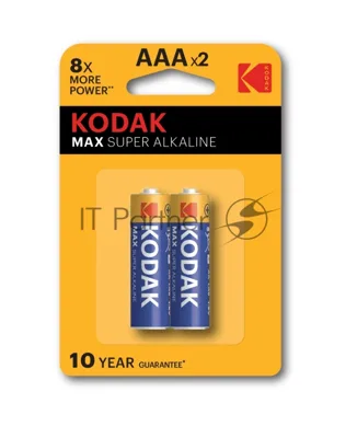 Батарейки Kodak LR03-2BL MAX SUPER Alkaline K3A-2 (20/100/19800)