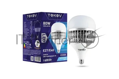 Лампа светодиодная TOKOV ELECTRIC 80Вт HP 6500К Е40/Е27 176-264В