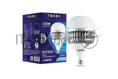 Лампа светодиодная TOKOV ELECTRIC 150Вт HP 6500К E40/Е27 176-264В