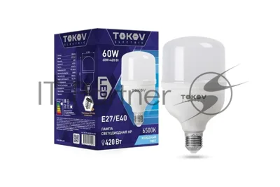 Лампа светодиодная TOKOV ELECTRIC 60Вт HP 6500К Е40/Е27 176-264В