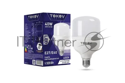 Лампа светодиодная TOKOV ELECTRIC 40Вт HP 4000К Е40/Е27 176-264В