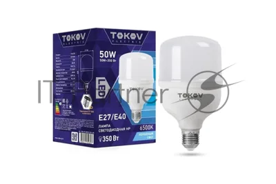 Лампа светодиодная TOKOV ELECTRIC 50Вт HP 6500К Е40/Е27 176-264В