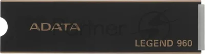 Накопитель SSD ADATA LEGEND 960, 4Tb, PCIe 4.0 x4, M.2 2280, NVMe, R/W 7400/6800, с радиатором