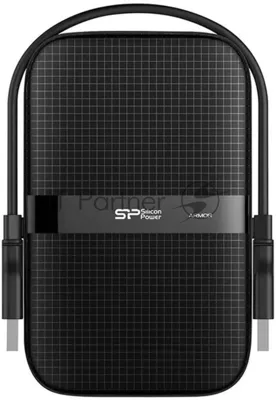 Внешний HDD 2.5" Silicon Power Armor A60, 2TB, USB 3.2 Gen 1 Type-A, 5400 rpm, черный