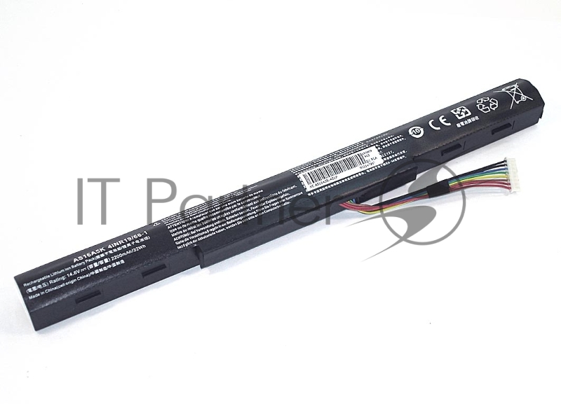 Аккумуляторная батарея для ноутбука Acer Aspire E15 14.6V 2600mAh OEM черный