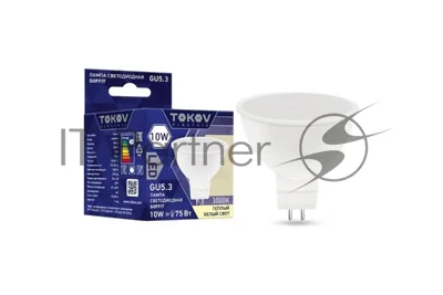 Лампа светодиодная TOKOV ELECTRIC 10Вт Soffit 3000К GU5.3 176-264В