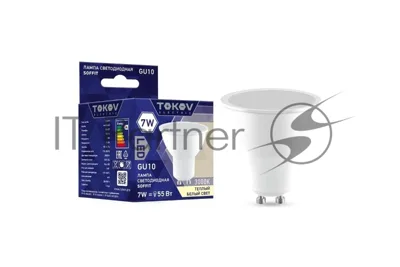 Лампа светодиодная TOKOV ELECTRIC 7Вт Soffit 3000К GU10 176-264В
