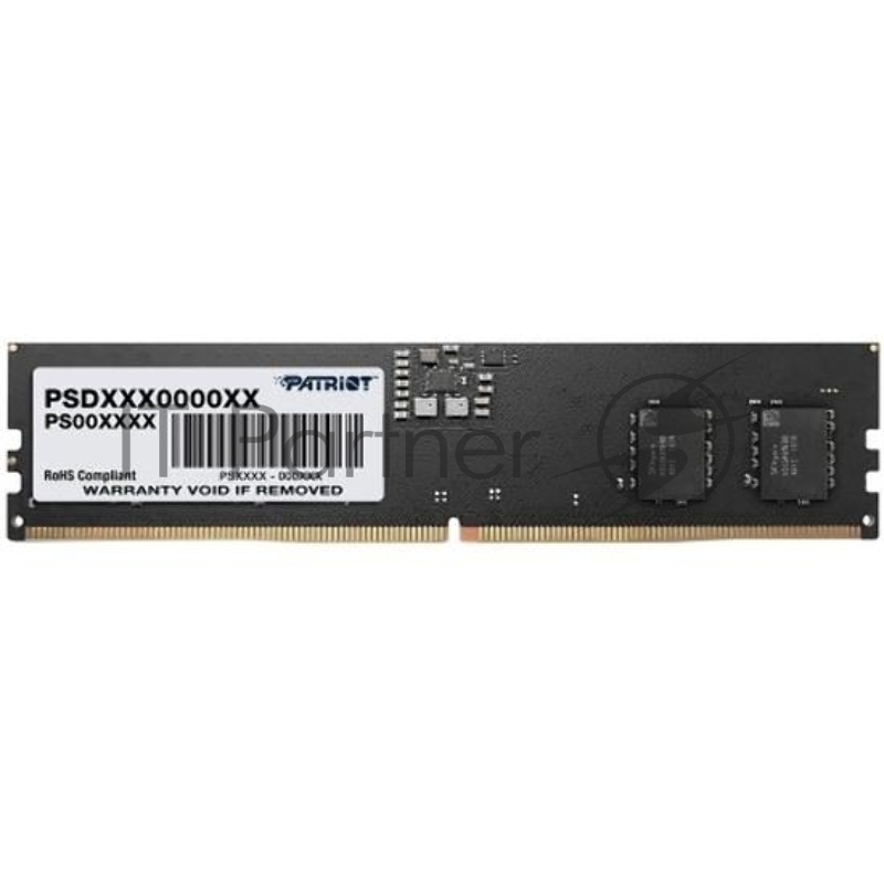 Оперативная память Patriot Signature, DDR5, 8GB (1x8 GB), 5200 MHz, CL42, DIMM