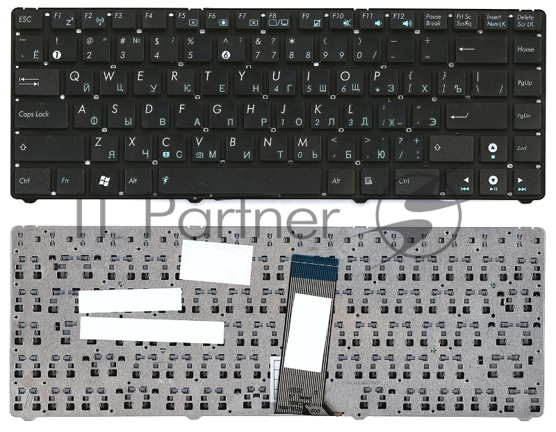 Клавиатура для ноутбука Asus Eee PC 1215 черная