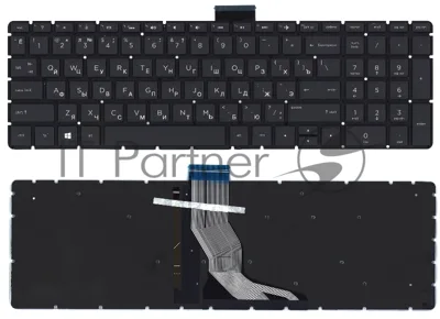 Клавиатура для ноутбука HP 15-BW 250 G6 черная с подсветкой