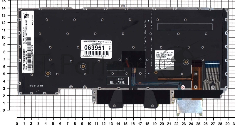Клавиатура для ноутбука Lenovo ThinkPad X1 carbon Gen 6 2018 черная с подсветкой