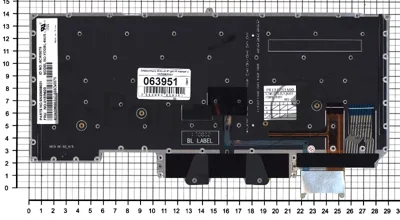Клавиатура для ноутбука Lenovo ThinkPad X1 carbon Gen 6 2018 черная с подсветкой