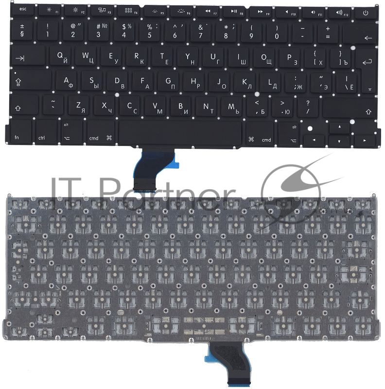 Клавиатура для ноутбука MacBook Pro 13" Retina A1502 2013+ черная большой Enter