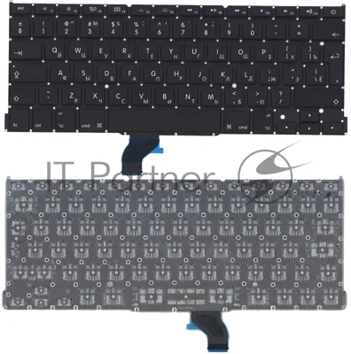 Клавиатура для ноутбука MacBook Pro 13" Retina A1502 2013+ черная большой Enter