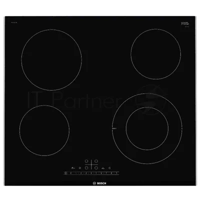 Электрическая варочная поверхность Bosch PKF675FP2E, 4 конфорки, с зоной расширения, стеклокерамика, 7000 Вт